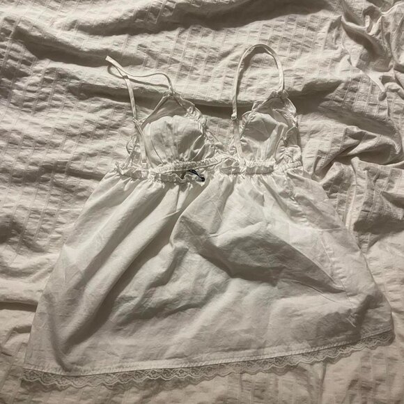 brandy melville white dainty tank top - Picture 3 of 4